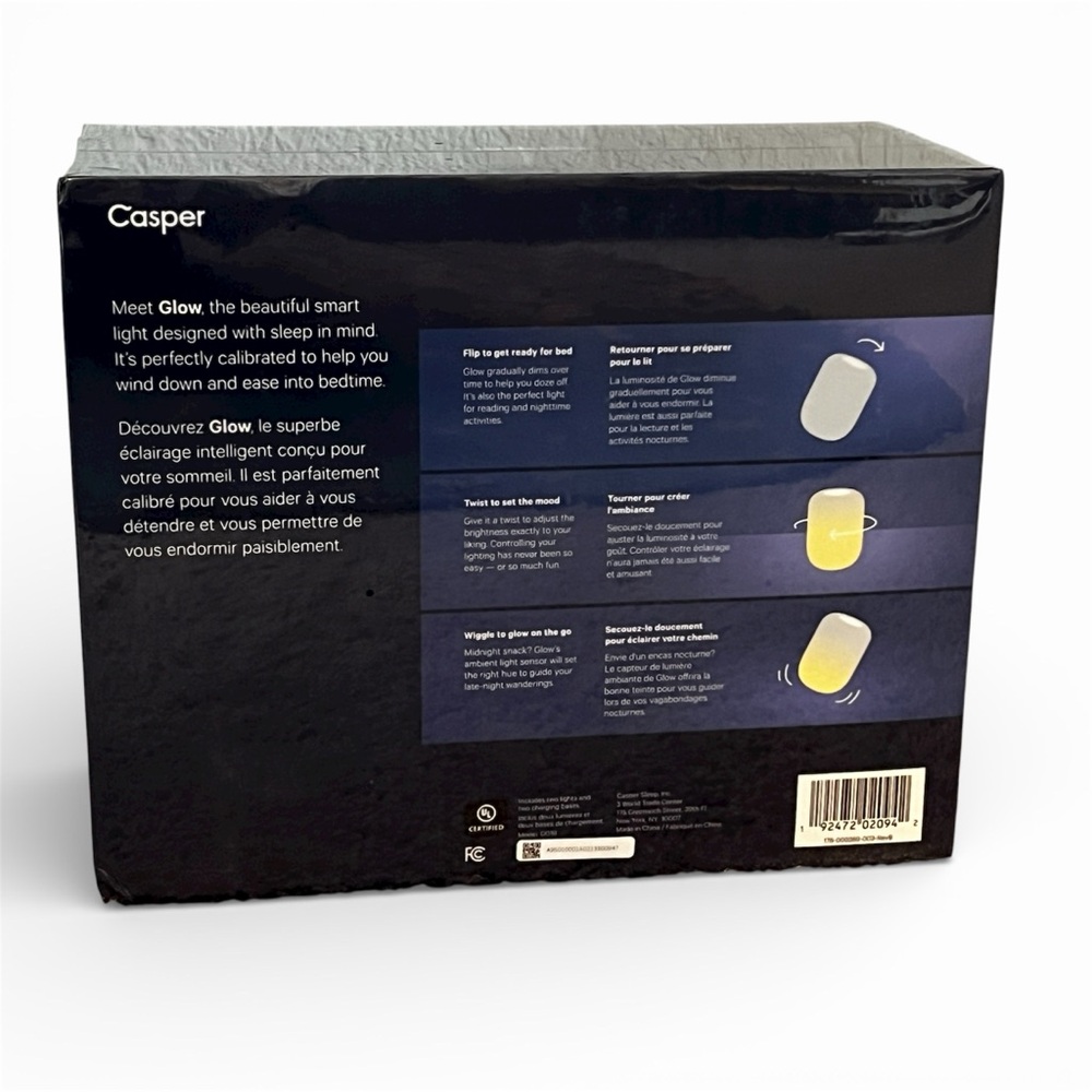 Casper Glow Smart Light NIB Rechargeable
2 Portable Bedside Sleep Night Lights - Picture 2 of 3
